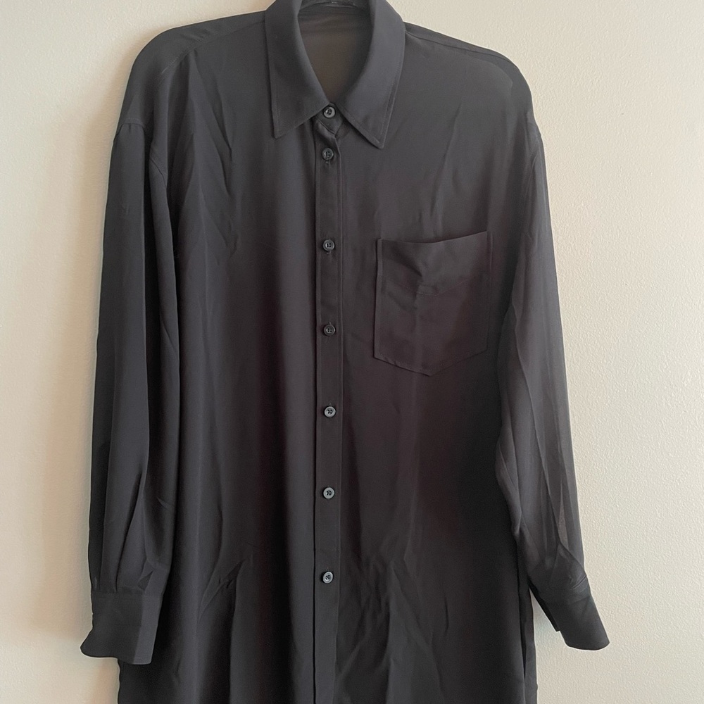 Knix black chiffon tunic blouse *limited edition*